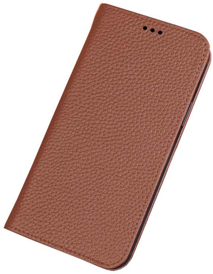 Carcasa interior de TPU antichoque para iPhone 12 Mini funda resistente con tapa de cuero