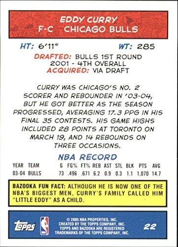 Miniatura 2 de 2004-05 Bazooka #22 Eddy Curry NBA Basketball Trading Card