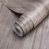 Möbelfolie selbstklebend: 2. Hochwertige selbstklebende Folie mit Holzeffekt, einfach und schön. 3D-Effekt, der wie echtes Holzmaterial aussieht.