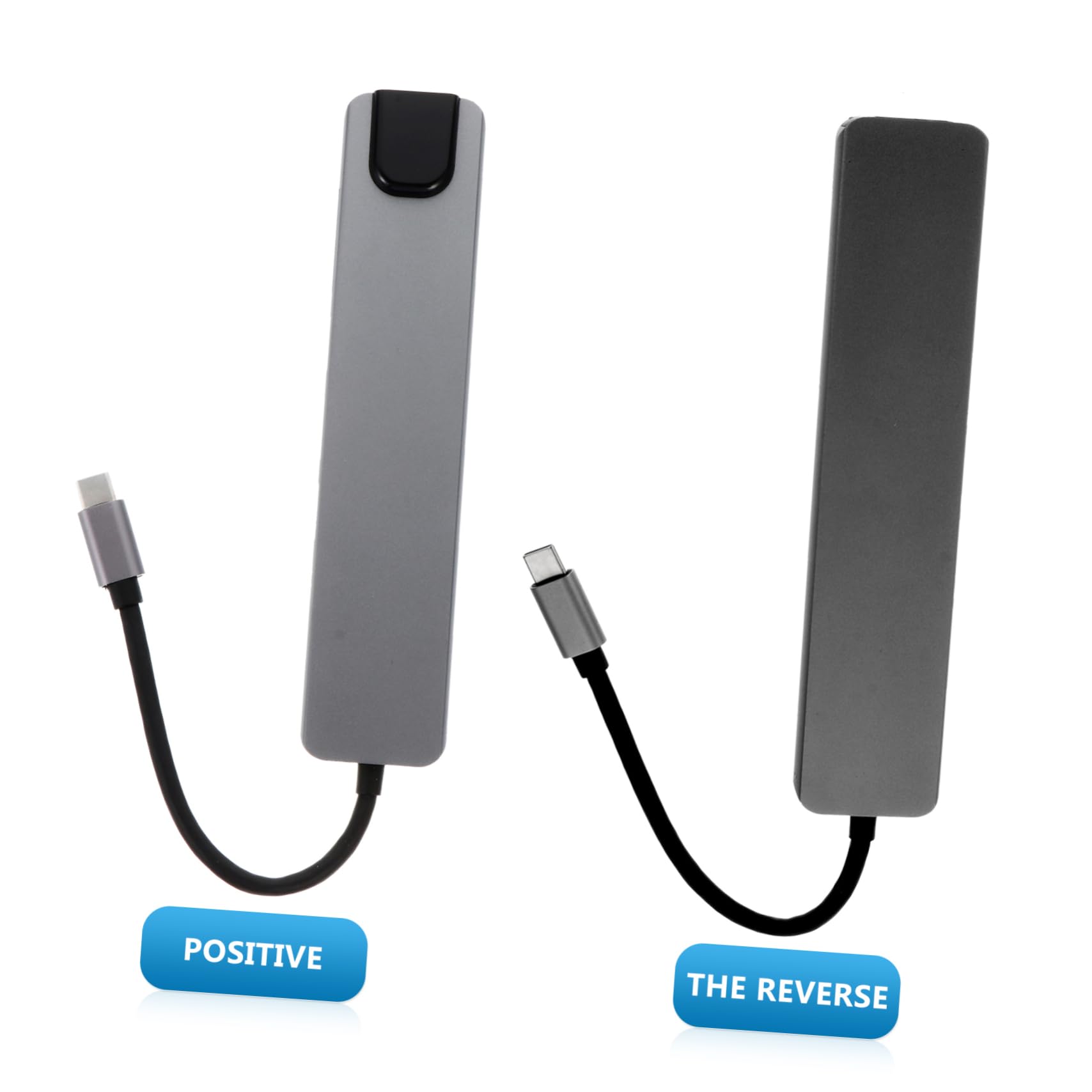 Hub USB Tipo C Adattatore Tipo C Jack Otto in Lega di Alluminio Porta Pd 87w e Uscita 4k 30hz, Docking Station per Computer e Smartphone