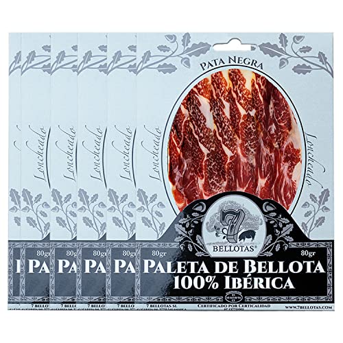7 Bellotas Paleta De Bellota 100 Ibérica Paleta De Jamón Ibérico Pata Negra Español De Guijuelo Con 26 Meses De Curación Natural Loncheada 6 7 Bellotas Paleta De Bellota 100 Ibérica Paleta De Jamón Ibérico Pata Negra Español De Guijuelo Con 26 Meses De Curación Natural Loncheada 6