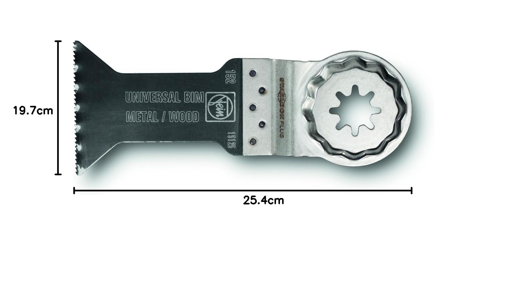 FEIN E-Cut Carbide Pro Lama da taglio in profondità, 3 pz., Larghezza 32 mm, Lunghezza 60 mm, Attacco Starlock Plus, Lama in metallo duro con rivestimento in TiN estremamente resistente all’usura