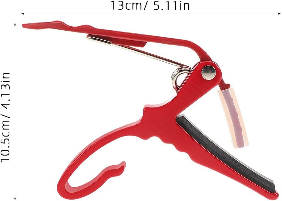 Red Aluminum Alloy Guitar Capo Quick Release for String Instruments