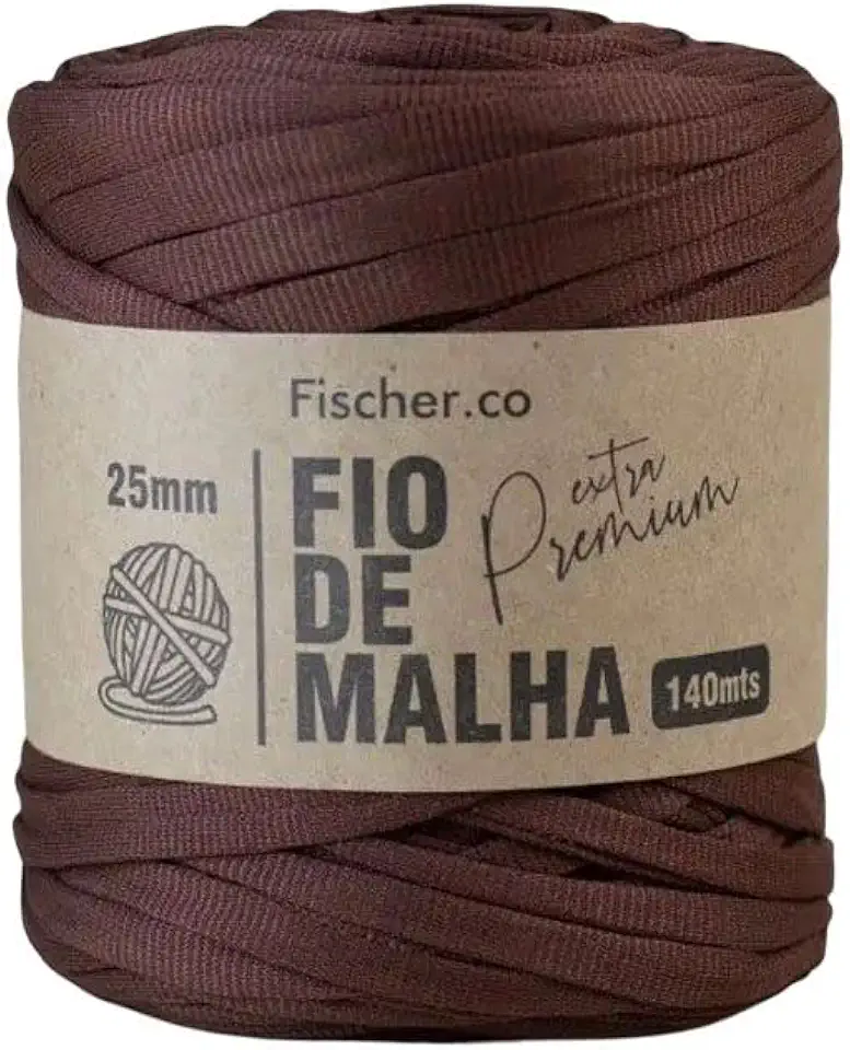 Fio de Malha Extra Premium Fischer 25mm x Rolo com 140m (21 MARROM)