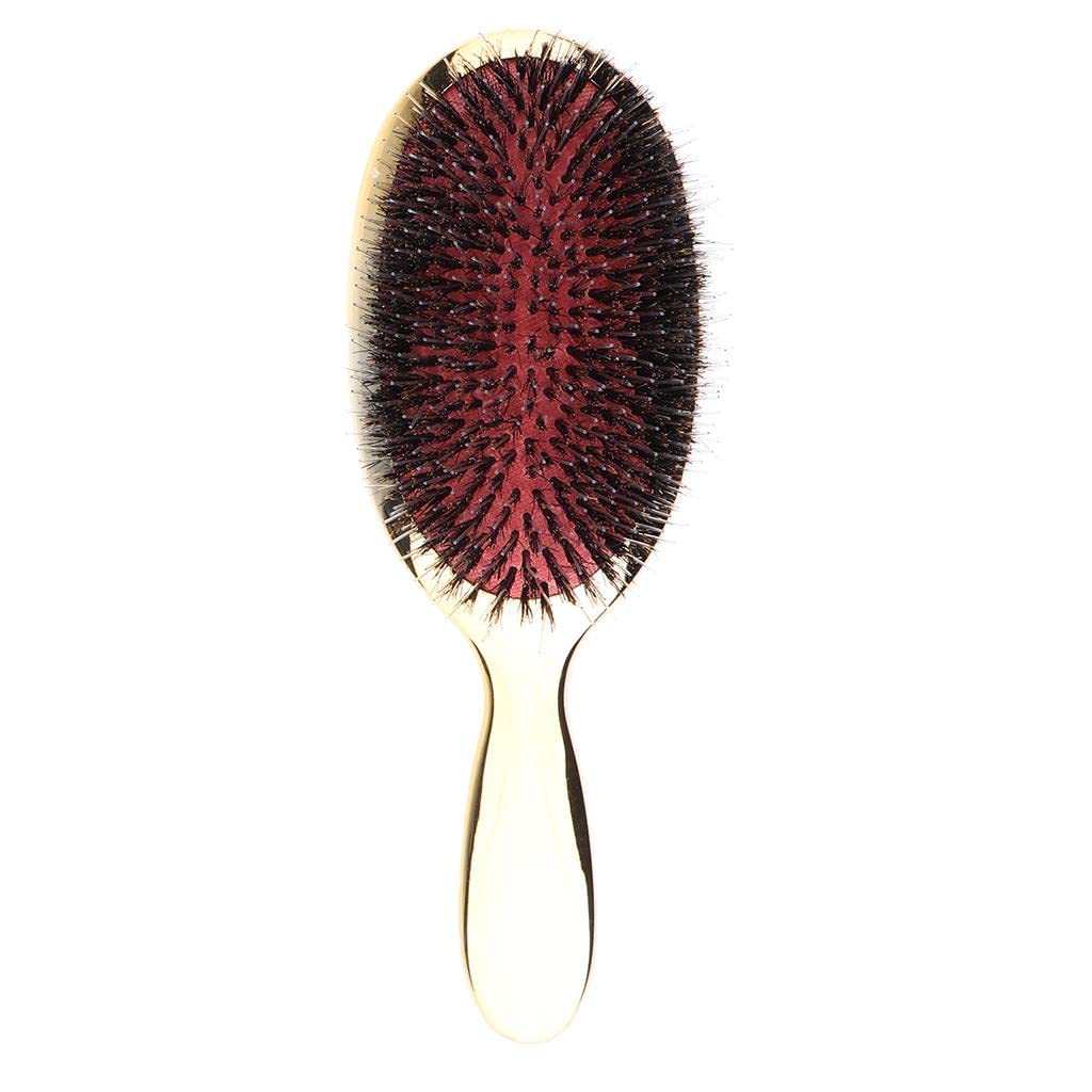 ECOMISTIQ® Men Boar Hair Nylon Bristle Beard Mustache Hand Handle Detangler Comb Gold|Health & Beauty| Hair Care & Styling | Brushes & Combs-image-23