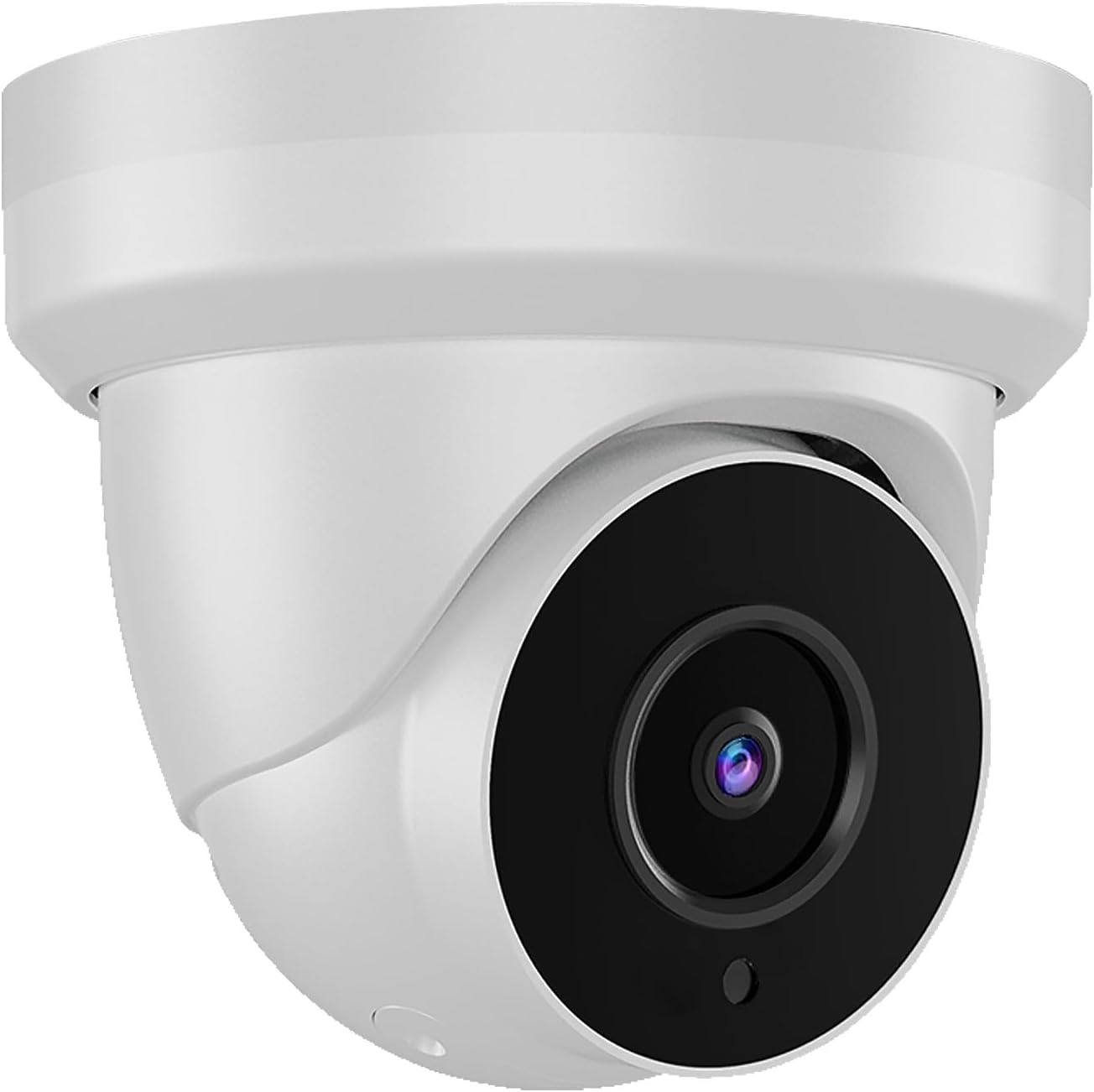 5MP Security Camera 4-in-1 TVI/CVI/AHD/CVBS 960H Analog CCTV Camera Security Dome Outdoor, 2.8mm Lens, 105° Wide Angle, 98ft Night Vision, IP66 Waterproof, Aluminum Metal Housing (White)