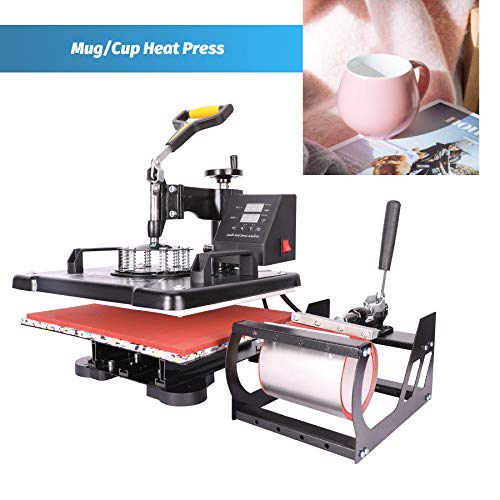 image for CO-Z 110V Heat Press 360 Degree Swivel Heat Press Machine Multifunctio
