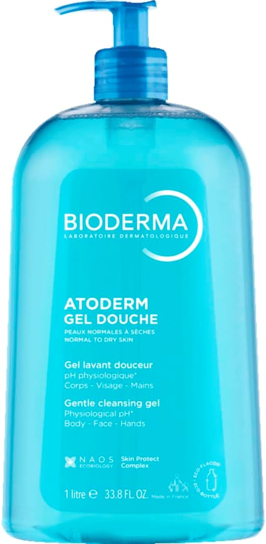 Atoderm Shower Gel, Ultra-Gentle & Soap-Free, 1L