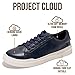 Project Cloud Mens Sneakers – Memory Foam Fashion Mens Shoes – Lightweight and Non Slip Laced-Up Casual Men Sneakers - Perfect Men Casual Shoes for All-Day Wear (Tilton, Navy, 10)