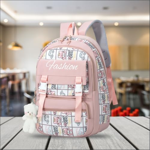 Image of Tinytot 30 Litre Japanese Korean Style School Bag Water-Resistant Laptop & Travel Backpack - Unisex Large 18 Inches Multipurpose Student Backpack for Boys & Girls, Men & Women