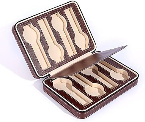 BOOVO PU Leather 8 Slot Watch Box Travel Portable Zipper Bag Men's Home Watch Storage Box 3 BOOVO PU Leather 8 Slot Watch Box Travel Portable Zipper Bag Men's Home Watch Storage Box
