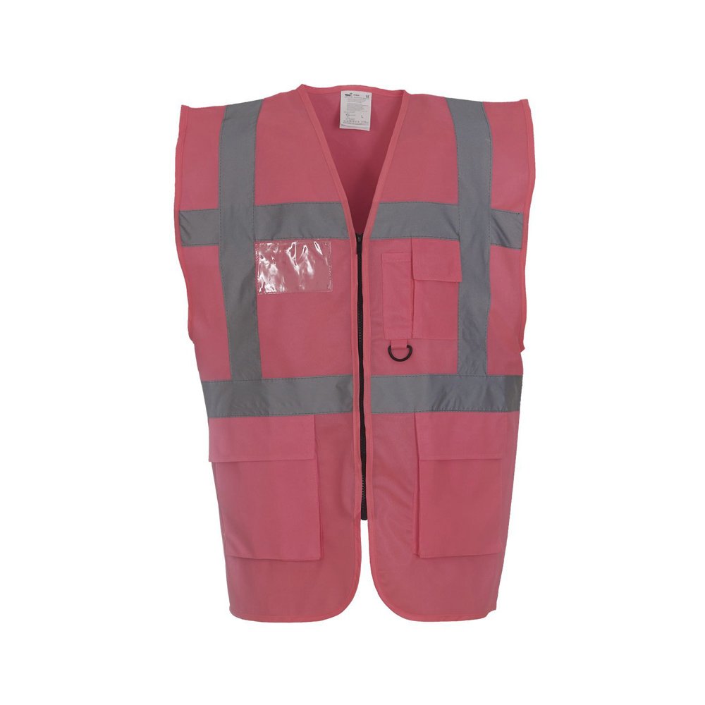 Expert Workwear Coloured Hi Vis Executive Vest High Viz Vests Zip with Pockets - 27 Colours — view 18