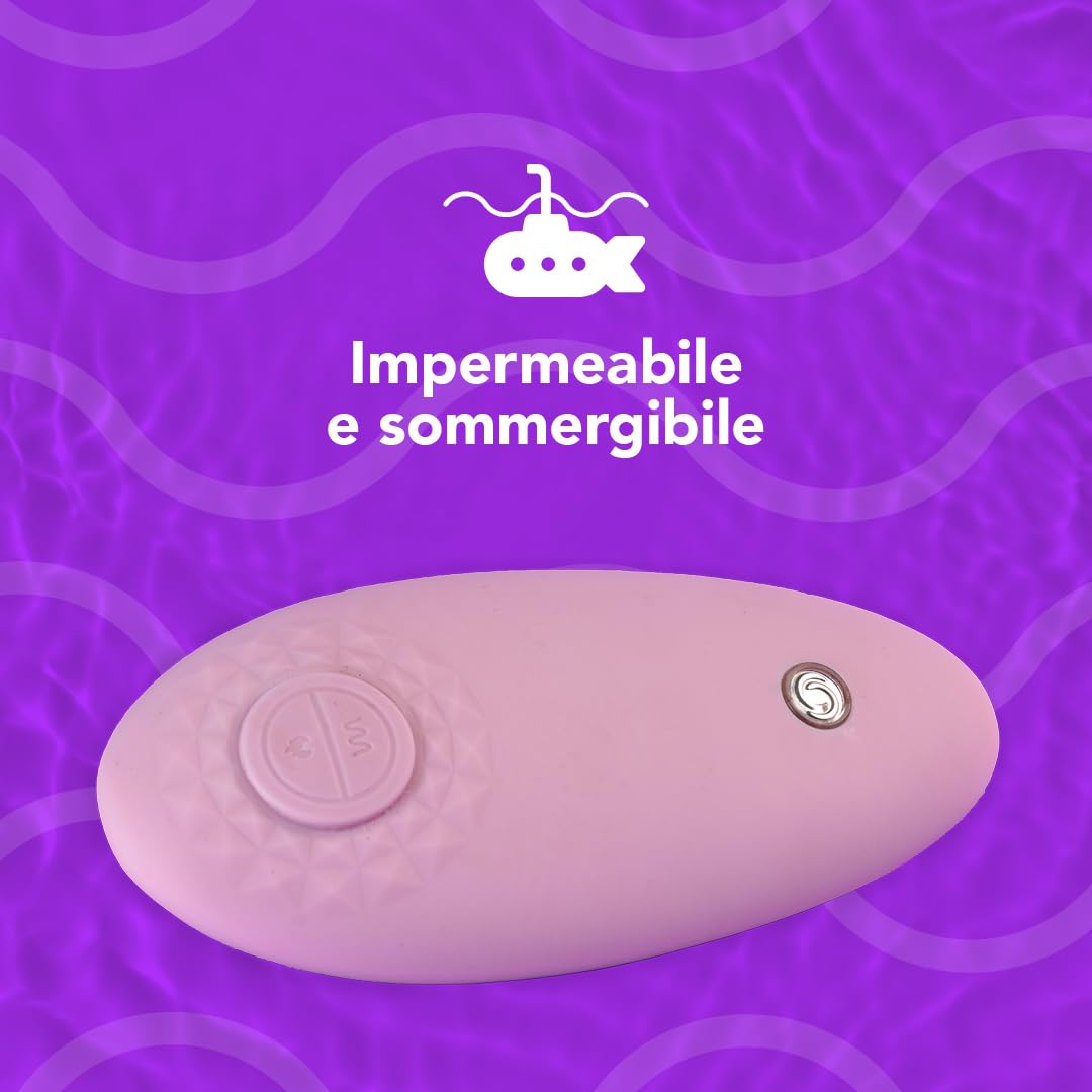 Control Light My Fire, Stimolatore clitorideo con Effetto Caldo e Vibrazione, Senza Ftalati in silicone medico Dual Layer, Autonomia fino a 15 ore, Impermeabile e sommergibile (IPX7)