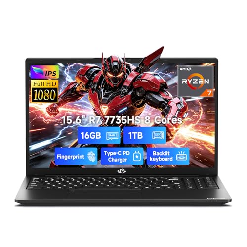 Image of NIMO 15.6 inch AI-Light-Gaming-Laptop AMD Ryzen 7 7735HS 16GB DDR5 1TB SSD