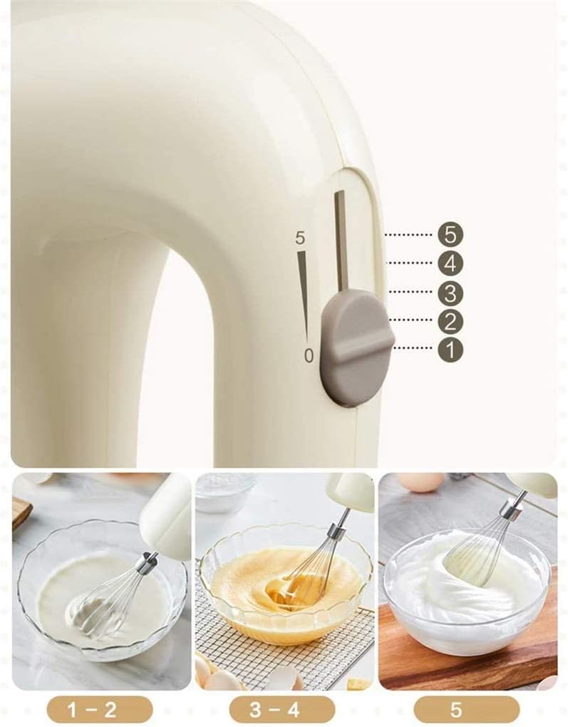 5 Speed Handheld Dough Mixer Electric Whisk Egg Beater Food Blender Multifunctional Food Processor Electric Kitchen Mixer