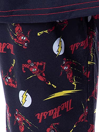 INTIMO DC Boys' Classic The Flash The Crimson Comet Raglan Sleep Pajama Set4