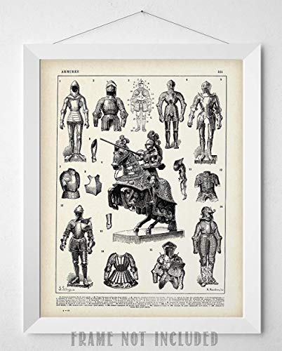 Lone Star Art Knights And Suits Of Armor Illustrations - 11X14 Unframed Art Print - Perfect Home Decor Or Gift For Under $15 Medieval And Renaissance Fans thumb #8