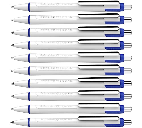 Bolígrafo de trazo XB Schneider Slider Xite 133203, caja de 10 bolígrafos azules indelebles