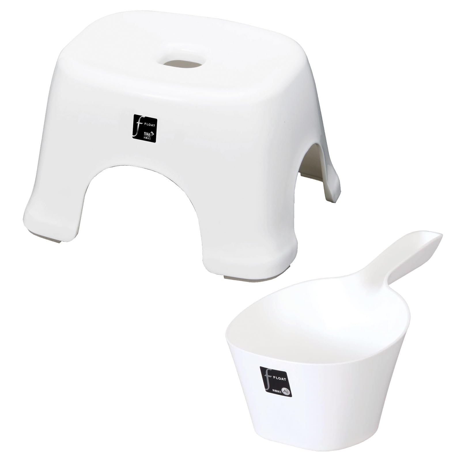Amazon｜ザッカLab.日本製 風呂2点セット 風呂椅子20cm+手桶 ｜ 風呂