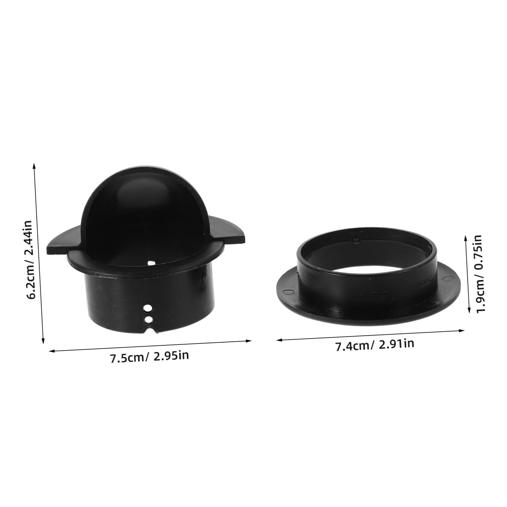 Happyyami 1Set Plastic Entry Cups for Foosball Table Easy Assembly Soccer Machine Parts Table Football Accessories Quick Installation for Fun