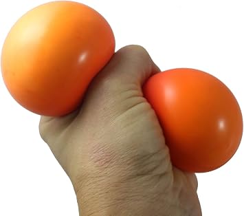 Curious Minds Busy Bags Set of 2 Different Soft Doh Filled Stretch Balls - Doh and Shaving Cream Fillings - Ultra Squishy and Moldable Dough Relaxing Sensory Fidget Stress Toy (Random Colors)