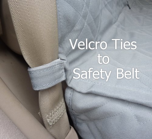 Deluxe Quilted and Padded Dog Car Back Seat Cover with Non-Slip Back Best for Car Truck and SUV - Travel with Your Pet… - Image 4