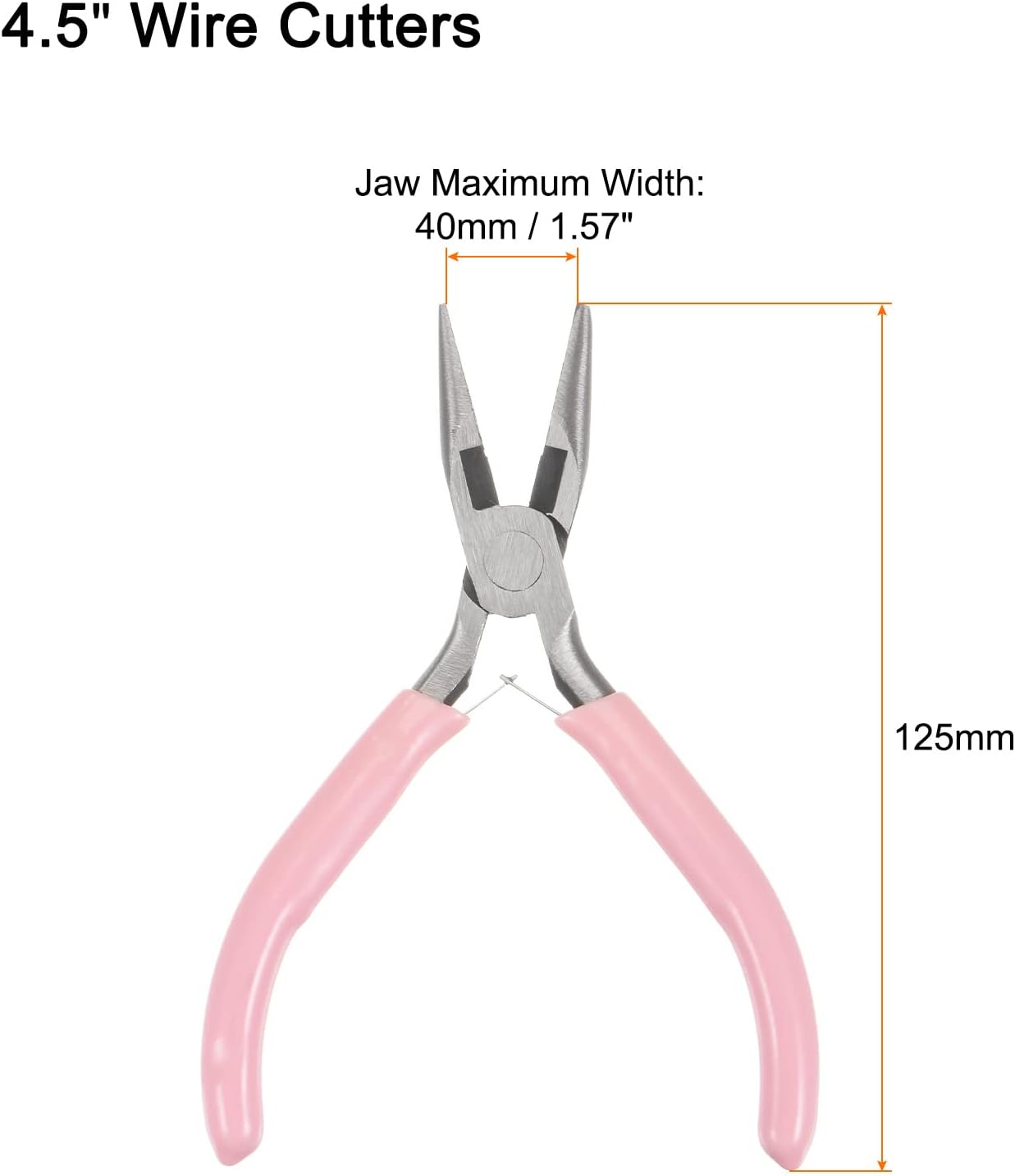 HARFINGTON Mini Needle Nose Pliers 4.5 Inch Toothless Precision Plier image 2