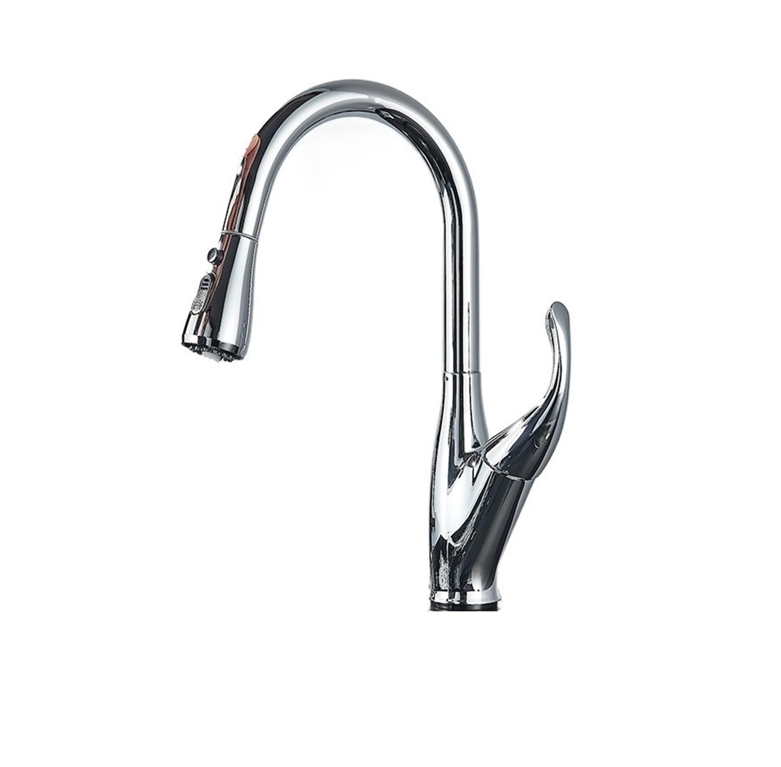 HADECOLL Pull-Out Faucet Touch Sensor Kitchen Faucets Sensitive Smart Touch Control Faucet Mixer Tap Touch Control Smart Kitchen Sink Taps Easy To Install,Sensor-Chrome
