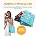 Airplane Seat Extender for Kids – Toddler Plane Bed Set with Montessori Busy Board – Toddler Airplane Travel Essentials – Soft Plane Bed, Portable Sensory Toys for Kids 1-4 Years Old