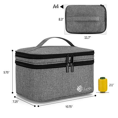 image for Luxja Double-Layer Sewing Accessories Organizer, Sewing Supplies Organ