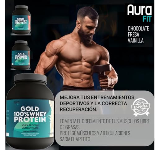 Gold-100-Whey-Protein-Proteina-Whey-Sabor-Chocolate-Fresa-y-Vainilla-Aumento-de-Masa-Muscular-Proteina-en-Polvo-para-Recuperacion-muscular-Vainilla
