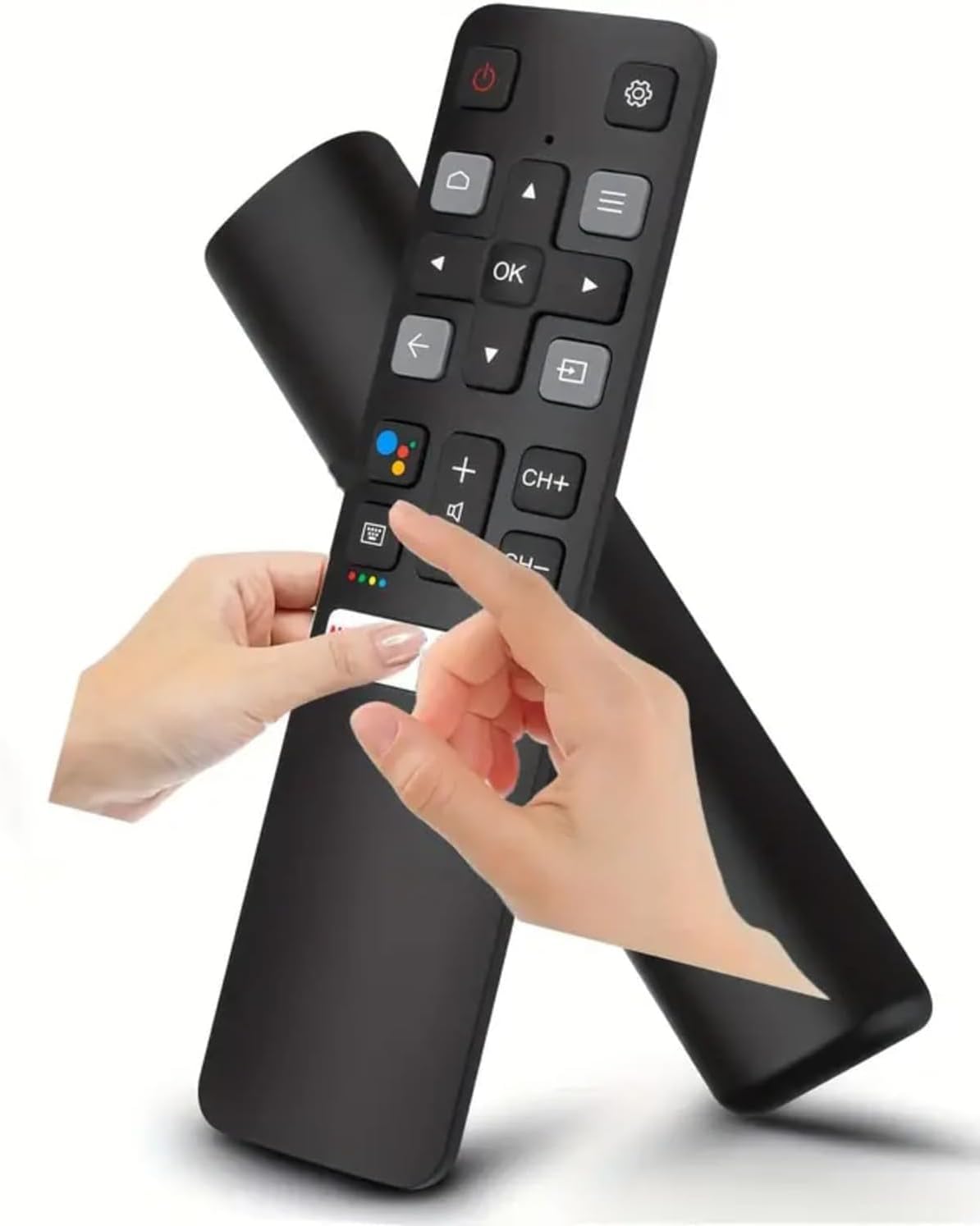 Remote control TCL Android 4K Smart TV Replacement, No Voice Control