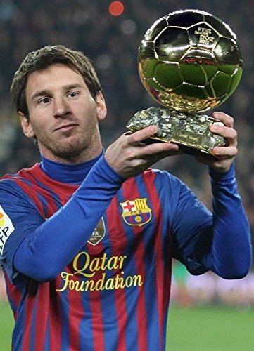 Signed Soccer Black Lional Messi Barcelona Autographed Photo Photographed Picture Frame Football Gift