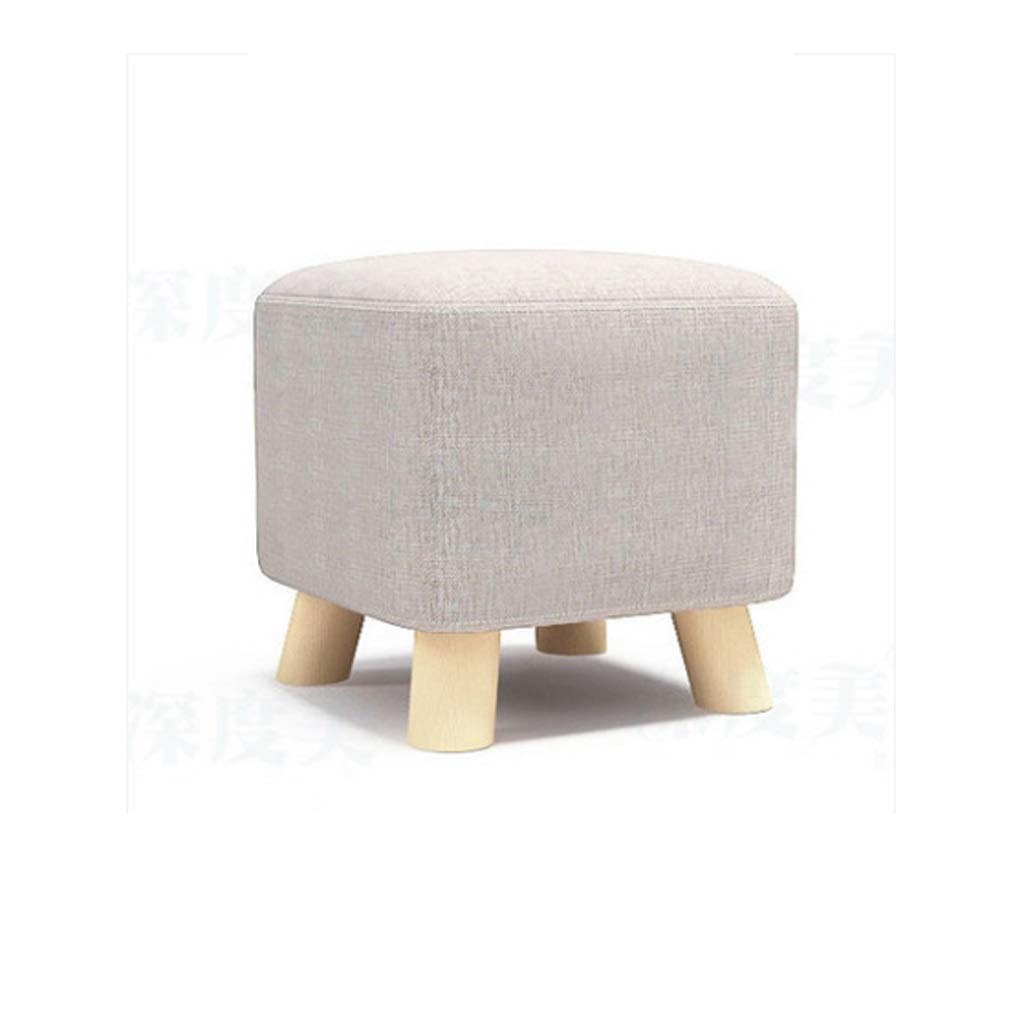 Banc à chaussures en bois massif stable et grand tabouret