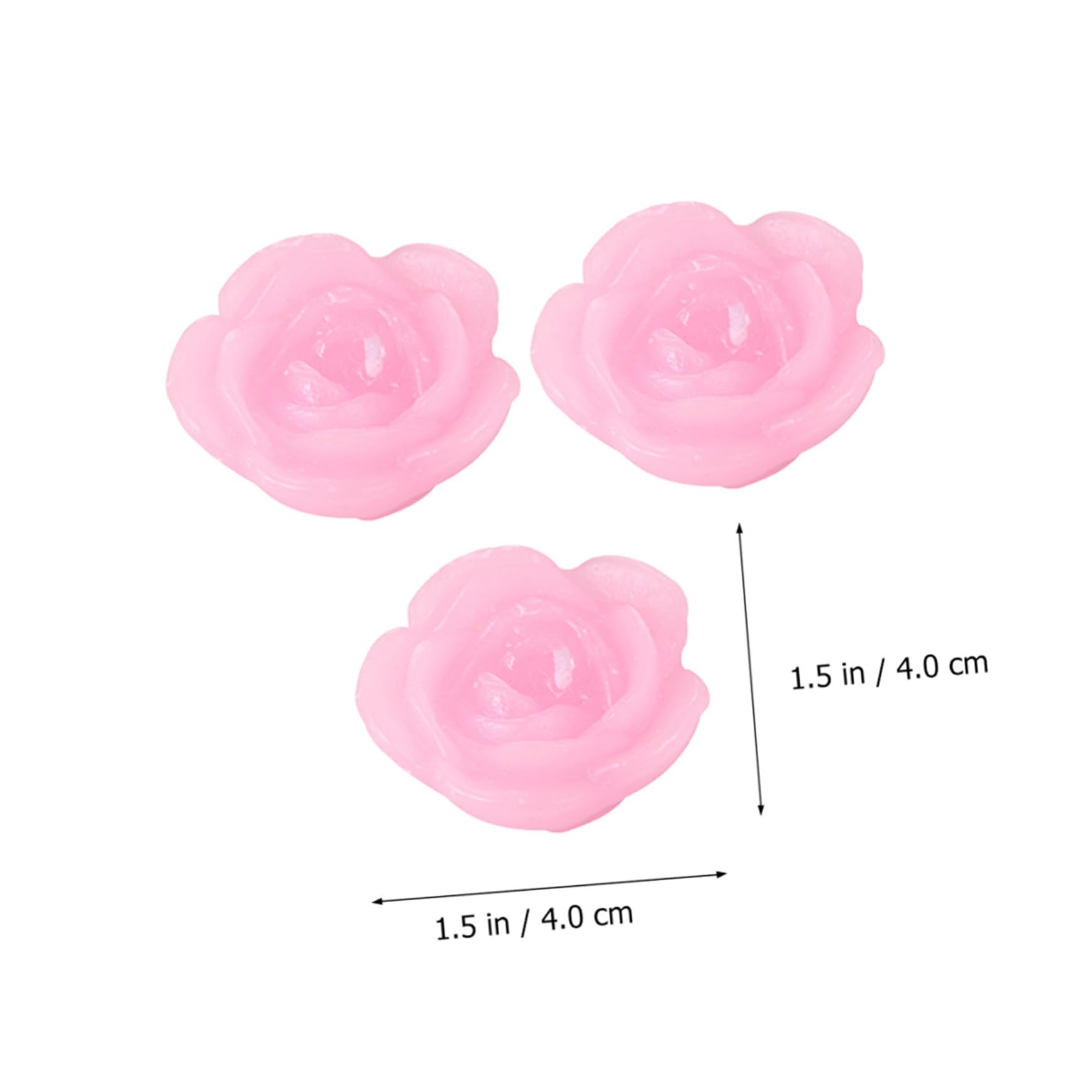 PLAFOPE 3 Sets Schwimmkerzen in Blumenform Paraffin Romantische Dekoration Partyzubehör Festliches Wohnaccessoire 5 Stück X 3