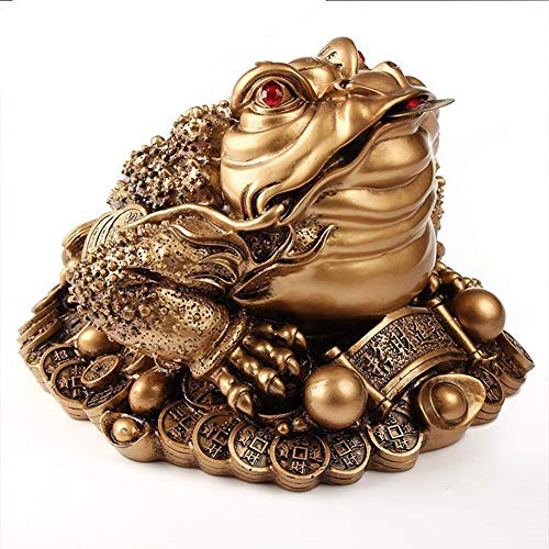 Crapaud de la fortune pour harmoniser un bureau stressant statuette zen chance