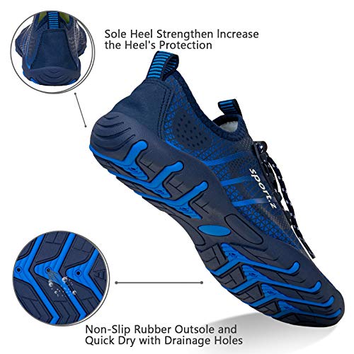 Image of WateLves Water Shoes Mens Womens Barefoot Beach Swim Shoes Quick-Dry Aqua Socks Pool Shoes for Surf Yoga Water Aerobics