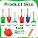 Gisafai 24 Pcs Kids Gardening Tools Set Metal Kids Garden Tools with Sturdy Wooden Handle Safe Toddler Gardening Set Shovel and Rake for Summer Beach Camping Outdoor Digging Sand Play