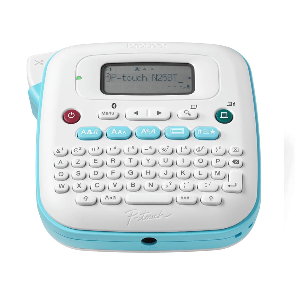 Produktbild von Brother PT-N25BT Bluetooth-Etikettiergerät – Tragbar Für Zuhause & Büro – Mit Tastatur, App-Steuerung Und Vielen Vorlagen