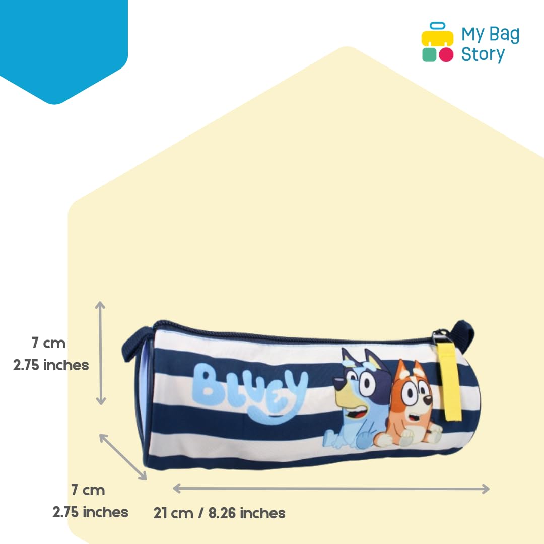 mybagstory, Bluey Pencil Case, Blue, Child, School, Primary, Kindergarten, Daycare, Boys Pencil Case, Size 21 cm, Blue, 21 cm - Image 2