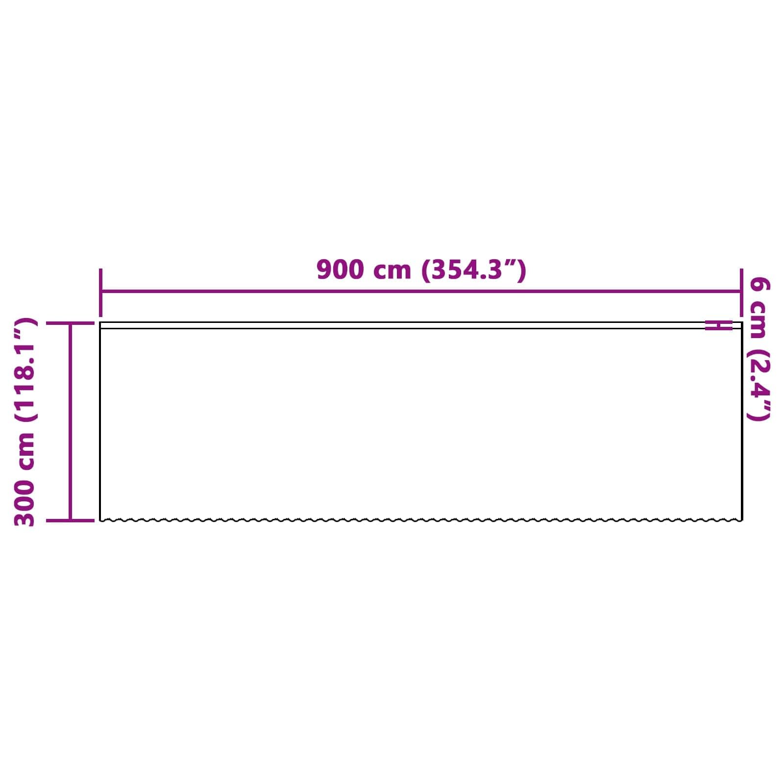 Cortina de encaje blanca de poliéster, 300 x 900 cm, con protección visual y oscurecimiento, cortina para salón, dormitorio, habitación infantil, cortina decorativa con ventana, flexible con