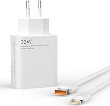 33W Chargeur Turbo pour Xiaomi Redmi Note 13 Pro/12 Pro/11 Pro/13/12/11/11S/9/10,Xiaomi 10T/11 Lite/10/10 Lite/10T Lite/11/POCO X6/X3/F3/X5/M5/F2 Pro.Chargeur Rapide et Cable 2M
