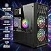 STGAubron Gaming PC Computer Desktop, AMD Ryzen 5 5500 up to 4.2GHz, GeForce RTX 3050 6G, 16G DDR4, 512G SSD, WiFi 6 5G & BT 5.2, RGB Fan x2, Windows 11 Home