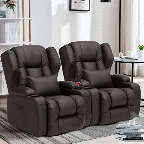Buy SAMERY 67" RV Loveseat Recliner Double Recliner RV Sofa & Console