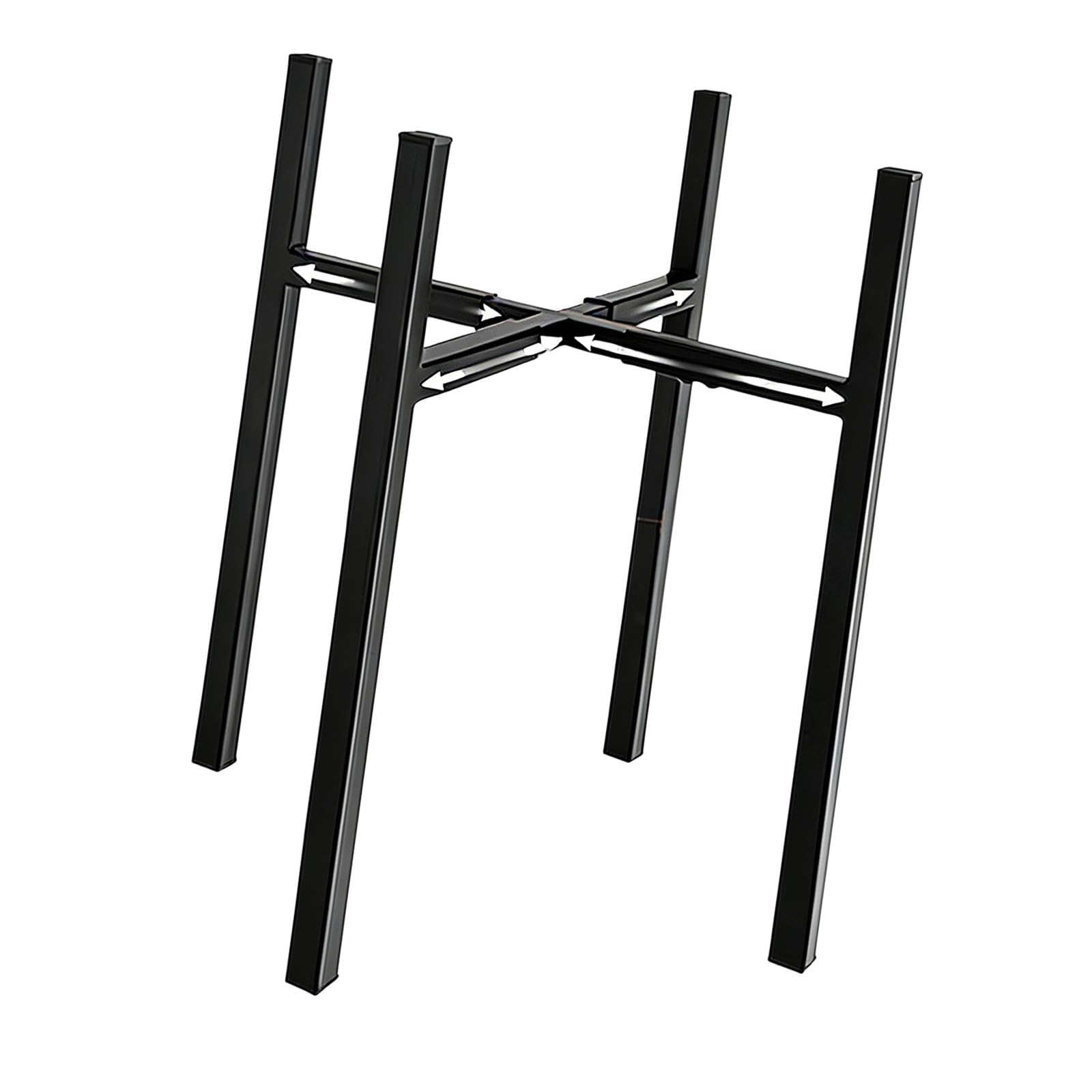 Bbajszx Iron Flower Stand with Sturdy X Shape for Indoor Bushes Versatile Home Decor Plant Stand