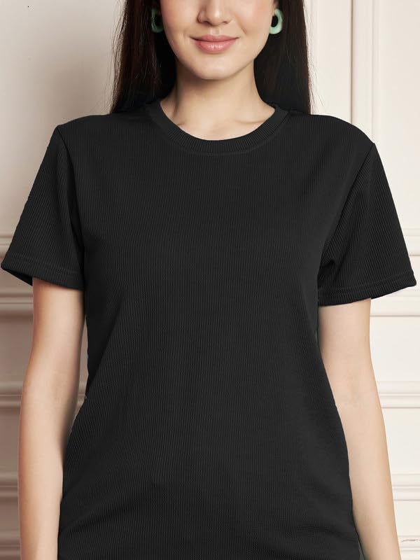 Image of DTR FASHION Polyester Blend Solid Lining Tracksuit | Night Wear Suit For Women