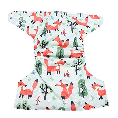 BAOFUYA Pañal de Natación Infantil Lavable Ajustable, una Talla para Todos, con un Diseño de 3 Capas, Patrones Lindos y Coloridos, Impermeables y Duraderos para Bebés para Niñas de Ducha para Niñas