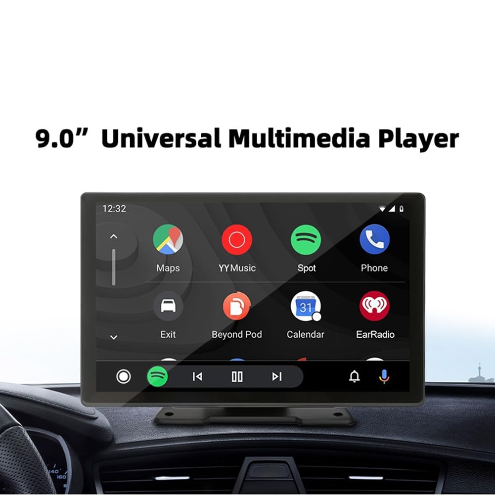 9-calowe radio samochodowe multimedialny odtwarzacz wideo bezprzewodowy CarPlay Android Auto ekran dotykowy przenośne samochodowe stereo do wszystkich pojazdów