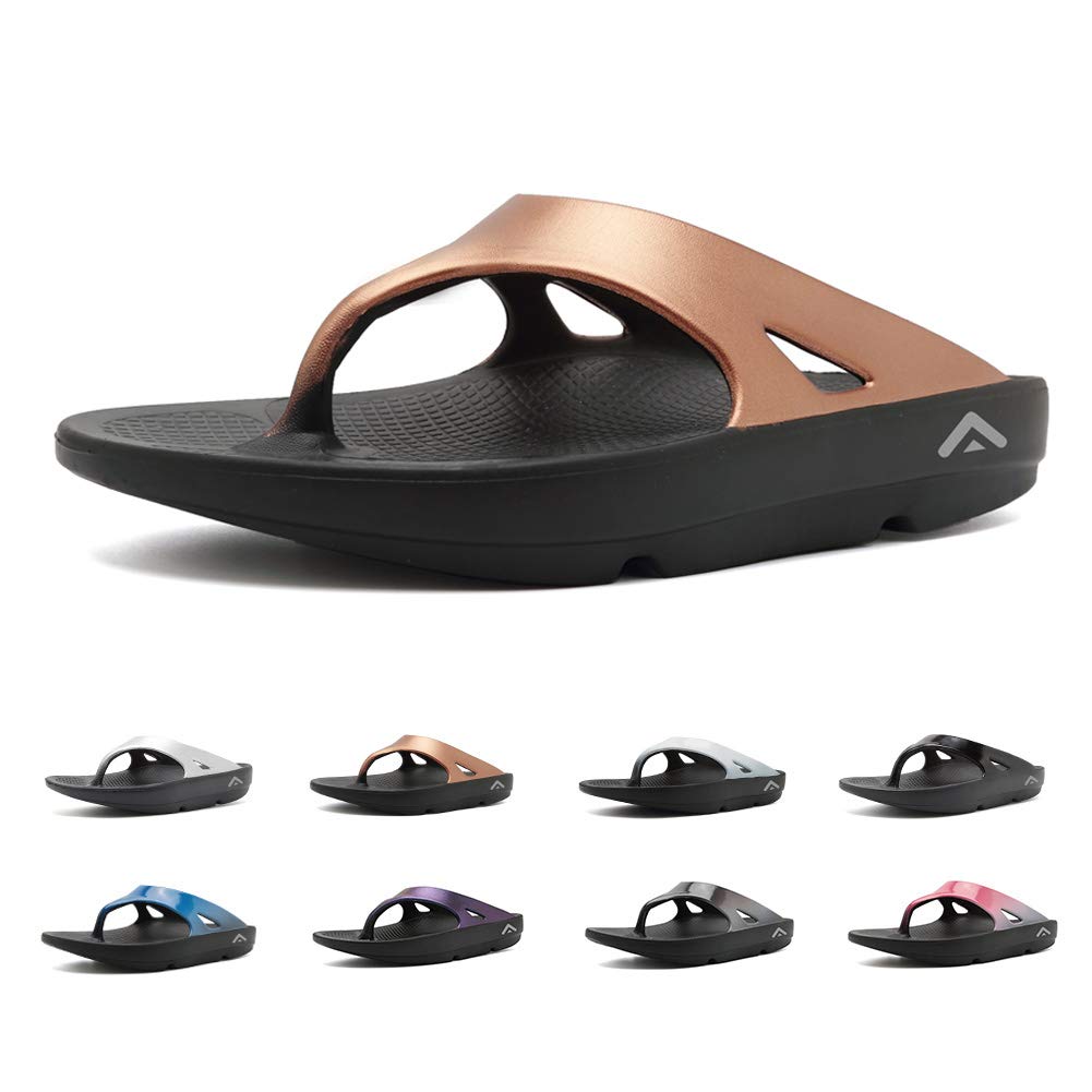 FANTURE Men & Women's Flip FlopsThong Foot Pain Relief Arch Support Sandals Recovery Ultra Soft Slippers