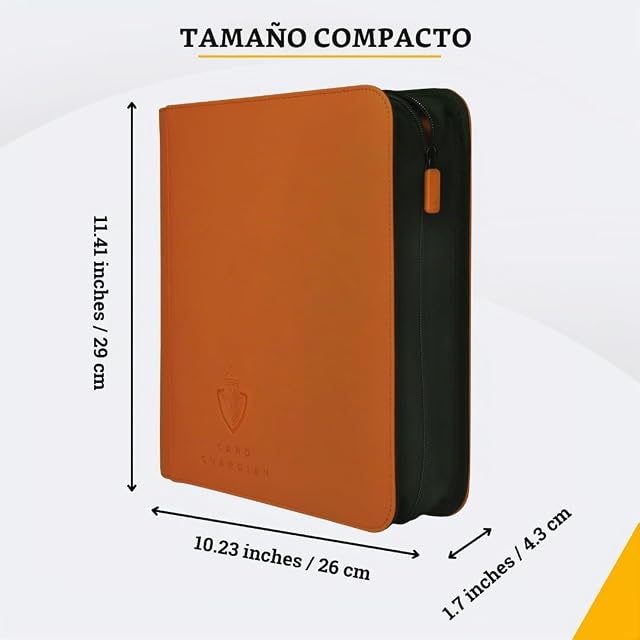 Foto 7 de 8 de Card Guardian - Carpeta Premium de 4 bolsillos con cremallera para 160 cartas - Bolsillos laterales